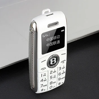 Разблокированный Bluetooth мини мобильный телефон Bluetooth Dialer автомобильный стиль мобильный телефон две sim-карты двойной режим ожидания волшебный голосовой набор скорости V8 X8 - Цвет: Белый