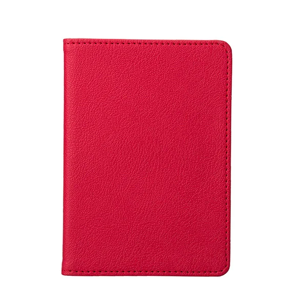 Лучший женский Держатель для паспорта модный бренд Обложка для паспорта Бизнес держатель для карт Чехол Мужской кошелек для паспорта - Цвет: red