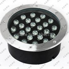 24x1 Вт теплый холодный белый Светодиодный подземные лампы Похоронен торшер, водонепроницаемый IP67, AC85-265V 2 шт./лот