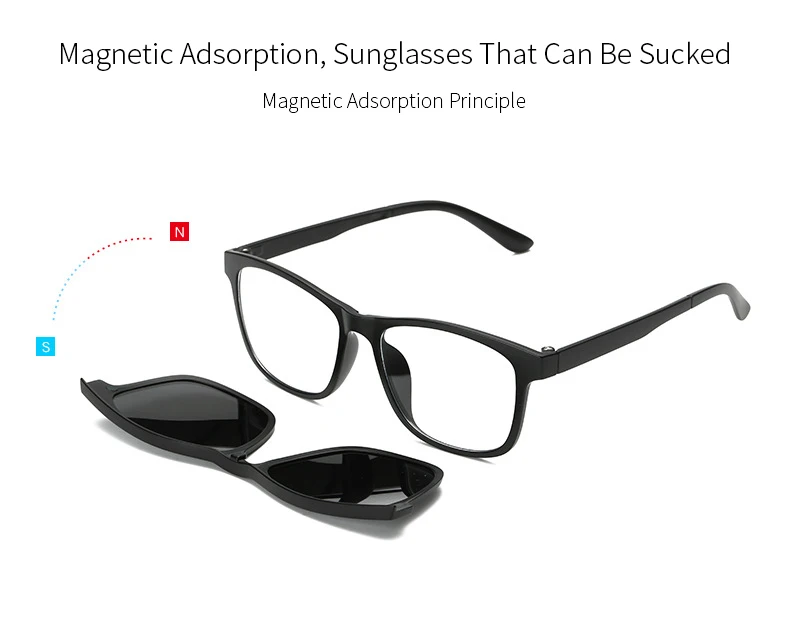 Ретро мода клип на поляризованные солнцезащитные очки мужские очки ночного видения для спортивное Вождение на открытом воздухе очки