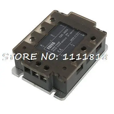 

4-32V DC Input 24-380V AC Output Three 3 Phase Solid State Relay SSR 80A w Cover