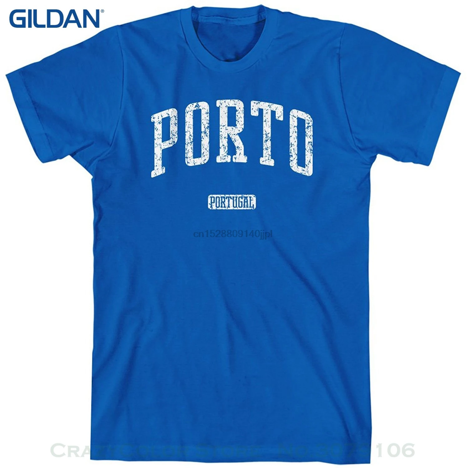 

Quality T Shirts Men Printing Short Sleeve O Neck Tshirt Men Porto Portugal T-shirt
