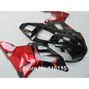 

Full injection high quality plastic fairings set for YAMAHA R1 1998 1999 model black red YZF R1 98 99 fairing kit 2484