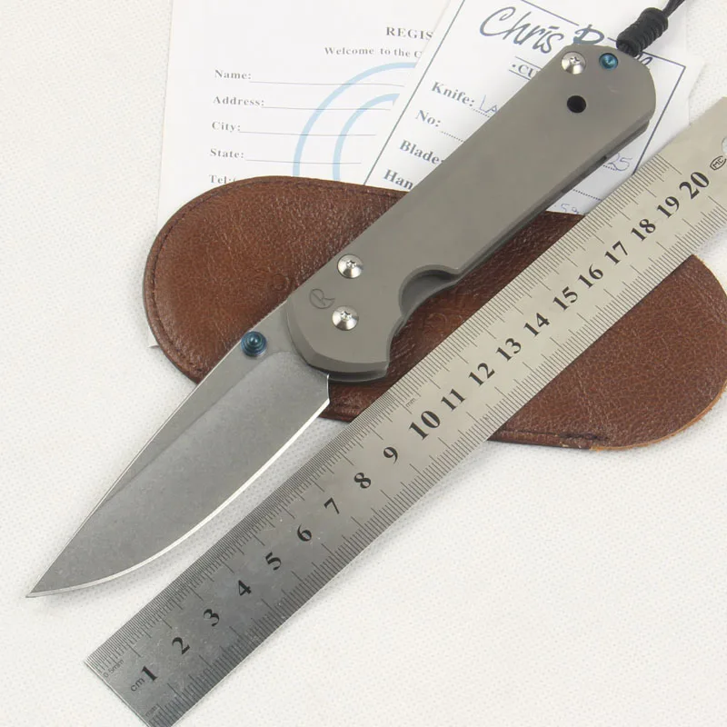 

Wizard  D2 Blade 61HRC Tactical Folding Knife TC4 Titanium Handle Camping Hunting Outdoor Survival Tools