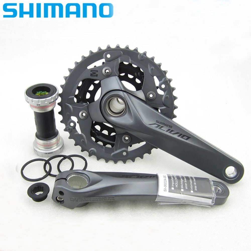 Shimano аливио кривошипный коленчатый набор FC-M4050 w или w/o BB52 для M4000 HollowTech цепное колесо M4050