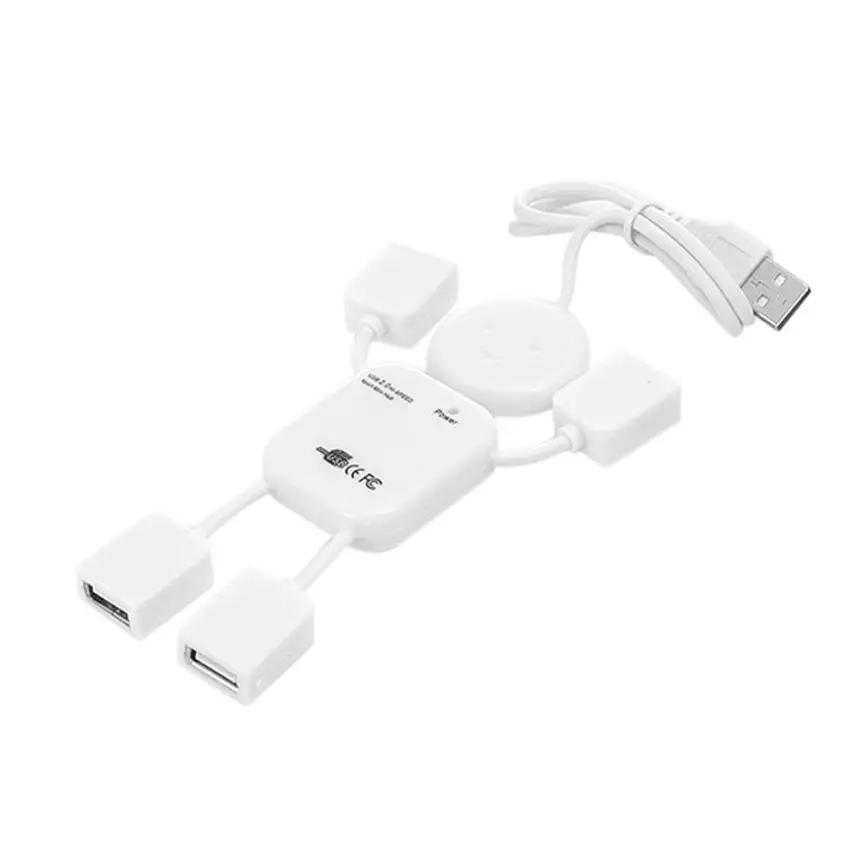HIPERDEAL новый 4 портовый концентратор высокоскоростной USB 2 0 человекоидный