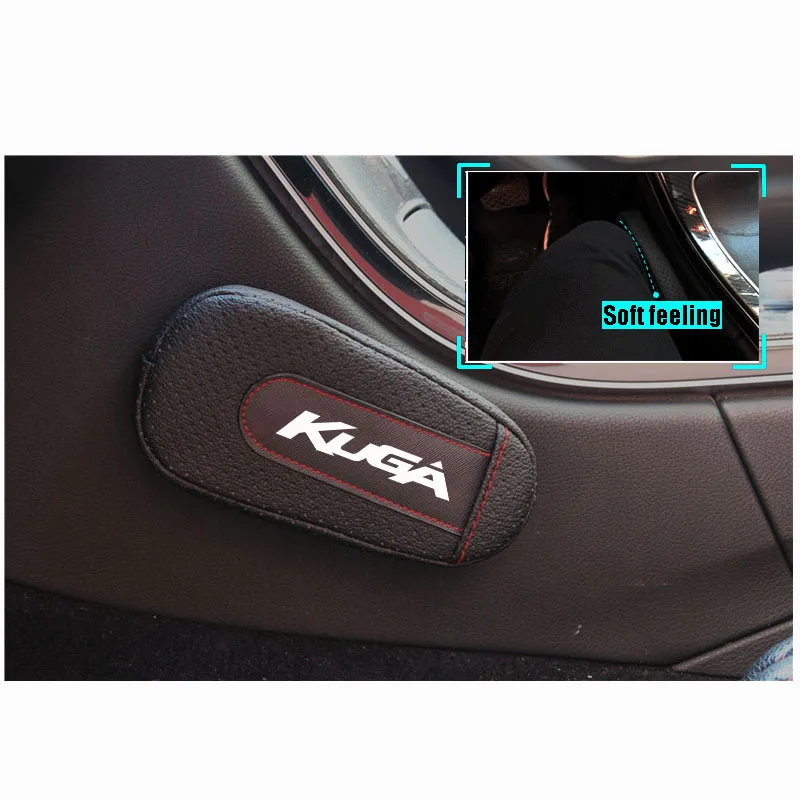 

High Quality Leather Leg Cushion Knee Pad Car Door arm pad Interior Car Accessories For Ford Kuga