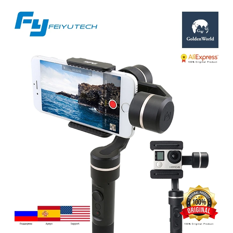 

Original FeiyuTech SPG 3-Axis Gimbal Handheld Smartphone Stabilizer for iPhone/Xiaomi/Samsung S7 Zoom Button Selfie Stick