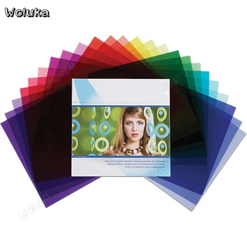 

Professional Colored Light Filters Photography Accessories Soft Light Paper Wratten CTO Cellophane Pure Color Film NO00DG T10
