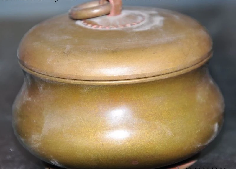 

marked old chinese buddhism fane pure bronze palace incense burner Censer