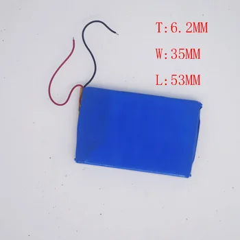 

3.7V Polymer Lithium Battery 623553/653555 Learning Machine Plug-in Voice Box Navigator 1000mah