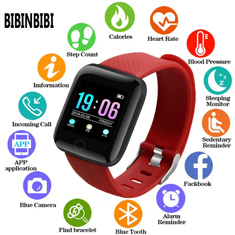 $12.87 Men Women Smart Watch Blood Pressure Waterproof Heart Rate Sport Tracker Watch Digital Wri