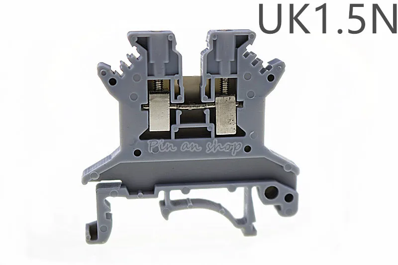

25pcs/lot UK-1.5N Din Rail Uneiversal Terminal Blocks Screw Type