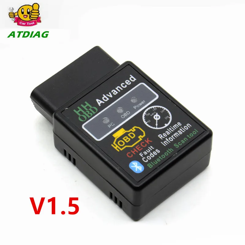 

HH OBD 25K80 Version V1.5 With Chip 1.5 ELM327 Advanced MINI HH ELM 327 V1.5 Bluetooth OBD2 Car Auto Scanner Tool