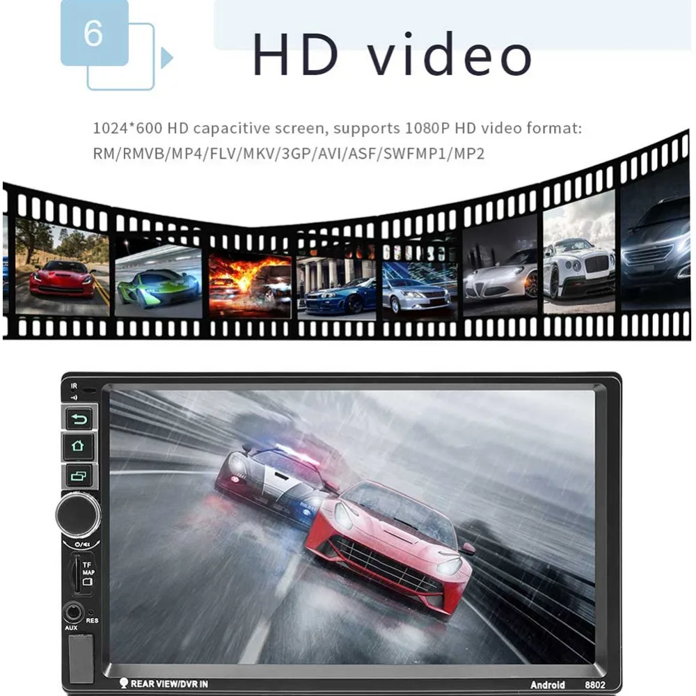 2 Din Android 7.1 System 7 Inch 4 cores 1024*600 HD Touch Screen Bluetooth FM AM Radio GPS Navigation MP4 MP5 Multimedia Player HTB1tUUsXc vK1RkSmRyq6xwupXa6 - 2 Din Android 7.1 System 7 Inch 4 cores 1024*600 HD Touch Screen Bluetooth FM AM Radio GPS Navigation MP4 MP5 Multimedia Player