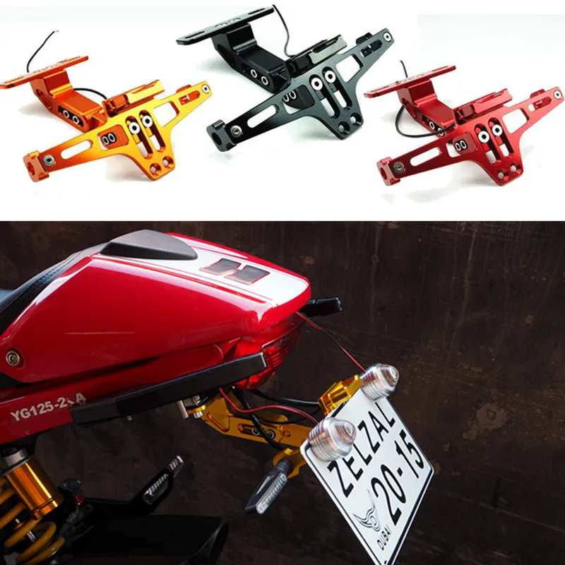 Motorcycle CNC License Number Plate Frame Holder Bracket For Honda