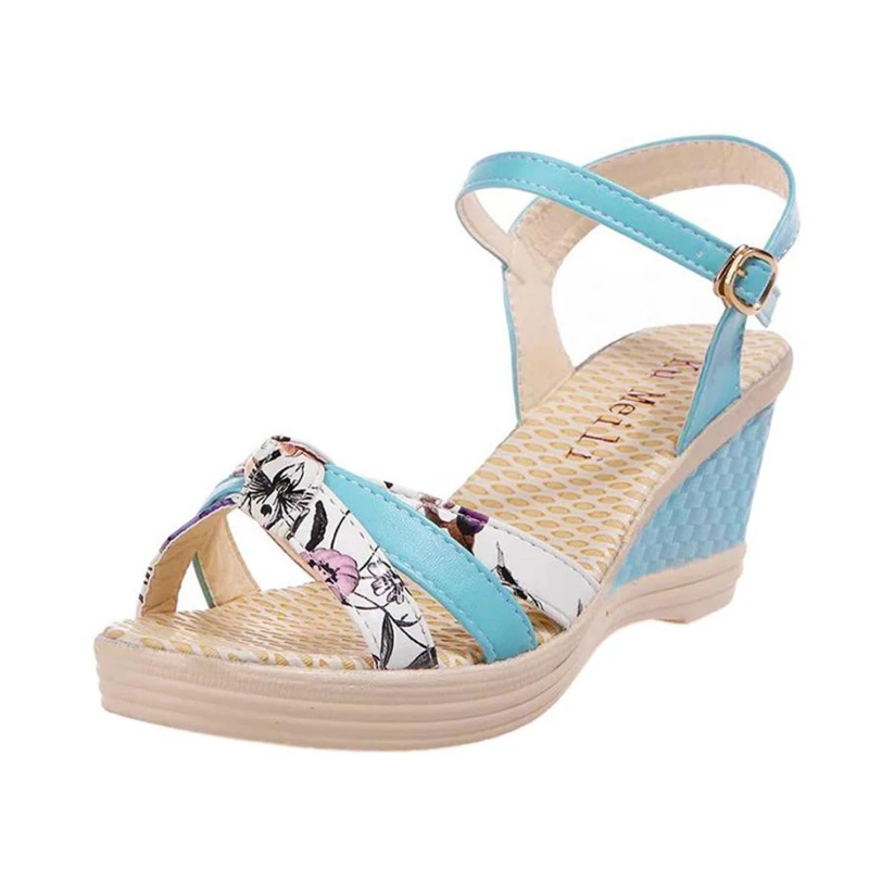   Ladies Women Wedges Shoes Summer Sandals Platform Toe High-Heeled Shoes O0530#3011