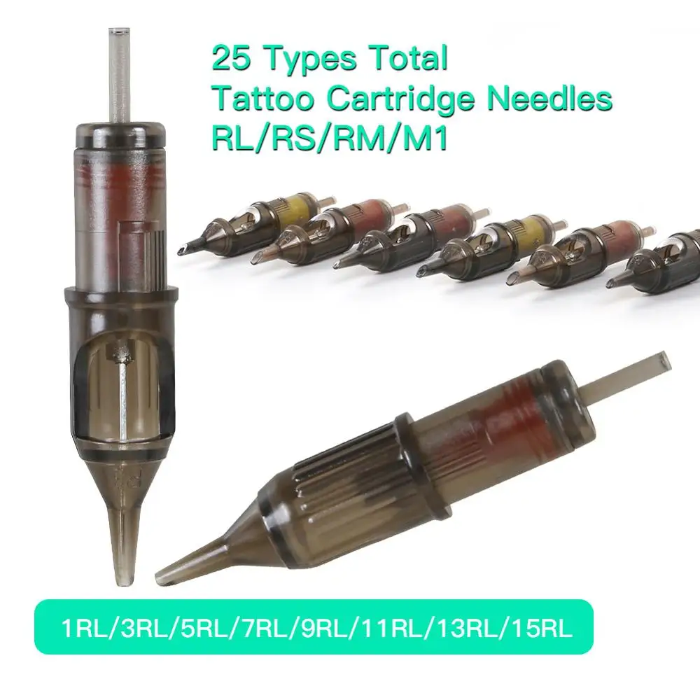10 шт одноразовые татуировки картридж ИГЛЫ Перманентный макияж татуировки иглы Поставки 1RL/3RL/5RL/7RL/9RL/11RL/13RL/15RL
