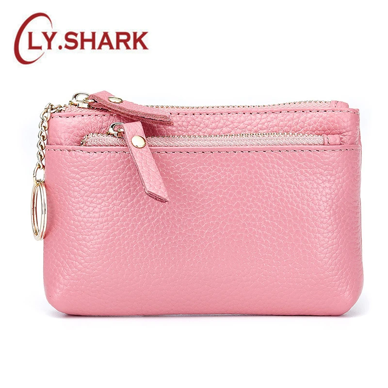 LY.SHARK 2019ladies mini coin purse ladies leather zipper new multi functional lychee pattern ...