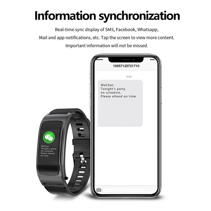 

Fitness Tracking Smart Watch Heart Rate Monitor Bluetooth Wireless Sports Smart Bracelet JLRL88