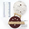 10PCS 5 Inch 125MM 8-Hole Aluminum Oxide Red Sandpaper Sanding Discs Hook and Loop 60 to 2000 Grits ► Photo 2/5