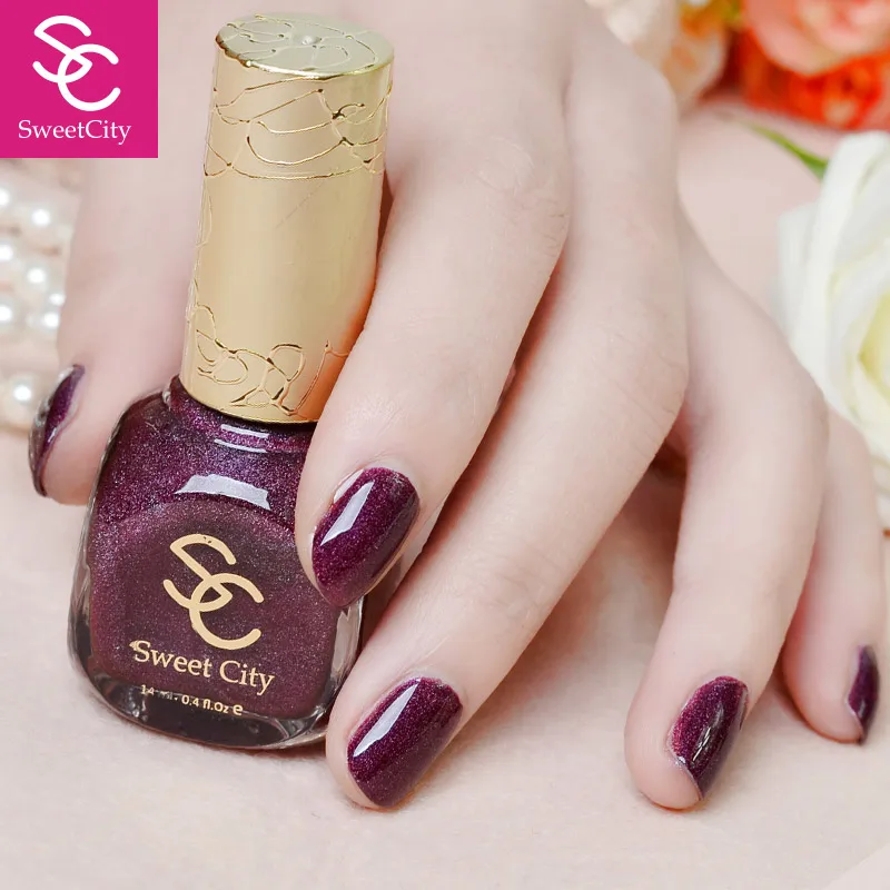 SweetCity Brand High Quality Quick Dry Nail Polish Hybrid Purple Beauty  Nail Art Tools Bottle 14ml - AliExpress Beauty & Health
