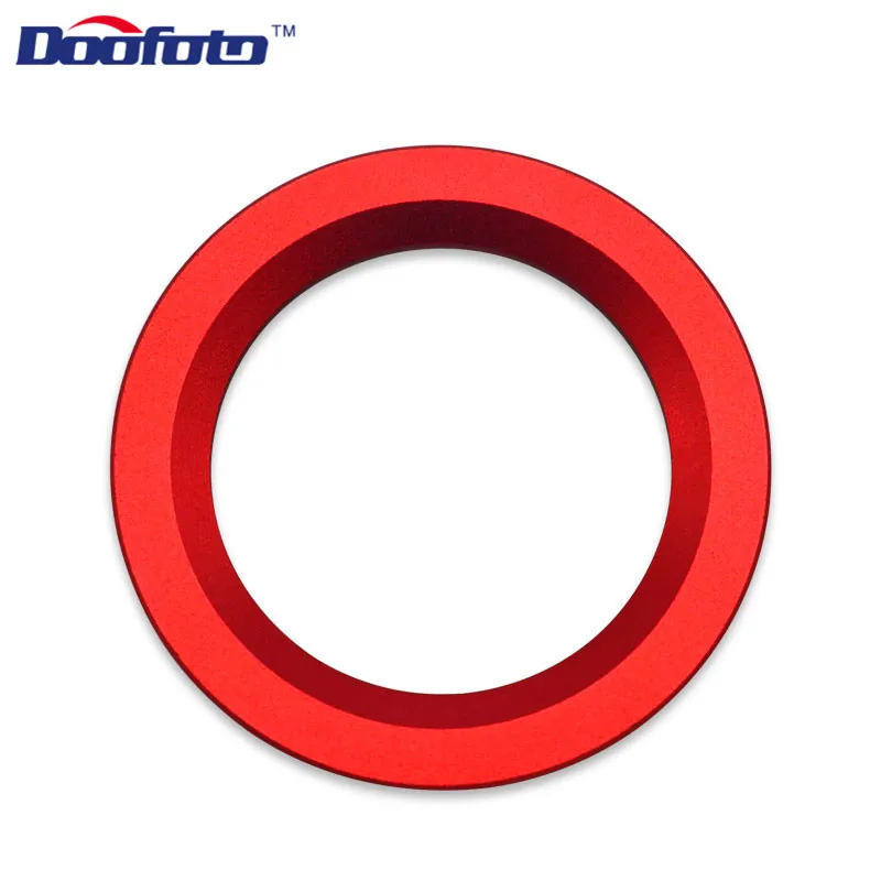 Doofoto Автомобиль Стайлинг старт стильная кнопка Зажигания для автомобиля отделка зажигания крышки кольца для Cadillac XT5 CT6 XTS CTS- SRX 2010 - Название цвета: Start Ring Red