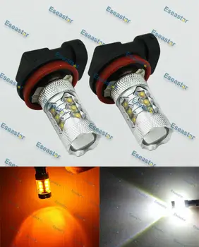

2pcs/lot super brightness 80w led,H8 led high power,H8 led fog car,H8 led auto