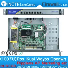 1037U Multi Intel PCI E 1000 М 6 * 82574L Гигабитный Сетевой Порт Брандмауэра Barebone с Корпоративного класса Использовать