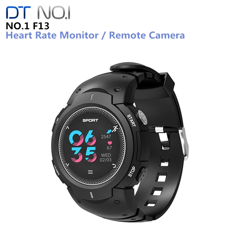 

NO.1 F13 Sport Smart Watch Real-time Heart Rate Monitor Bluetooth 4.0 Waterproof SmartWatch Remote Camera Outdoor Wristband