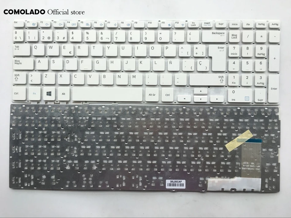 SP испанская клавиатура для Samsung 370R5E NP370R5E NP370R5V 510R5E 450R5E 450R5V NP450R5V белая Раскладка |