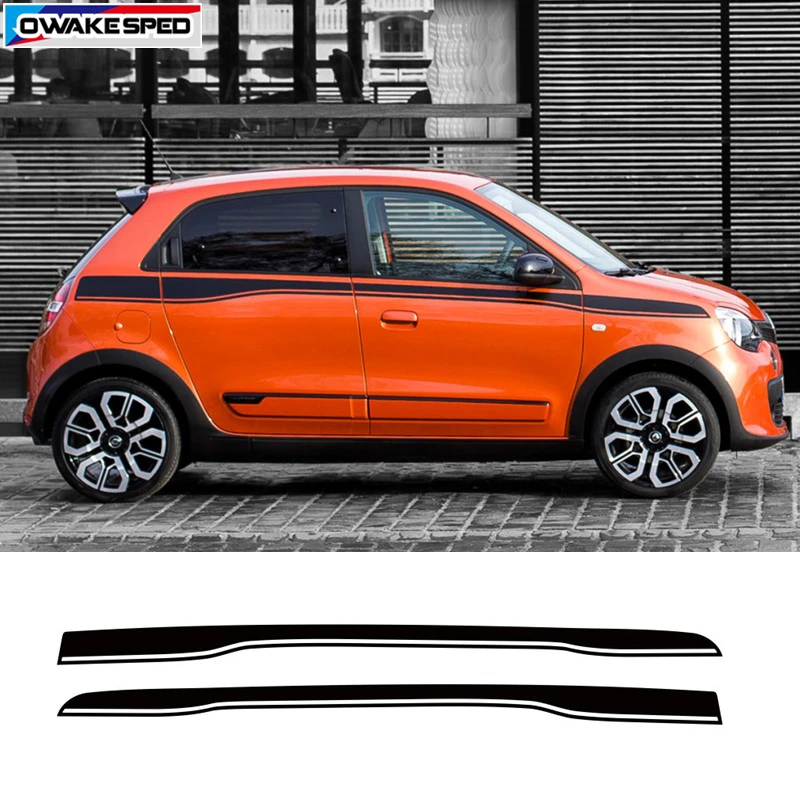 Для Renault Twingo 5 дверей спортивные полосы талии автомобильные аксессуары украшение