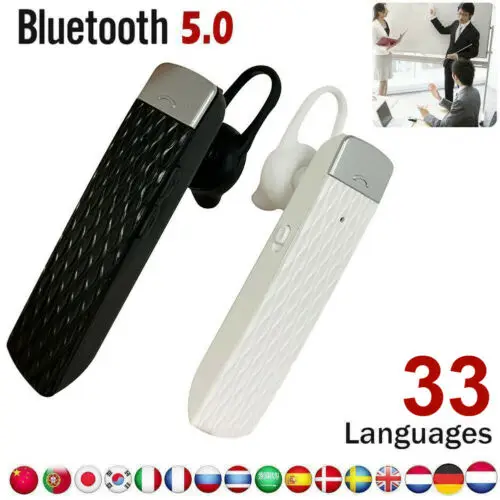 

Smart Instant Translation Bluetooth 5.0 Headset 33 Languages Interpreter Earbud