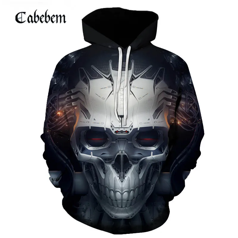 

2019 new autumn men's wear 3D hd printed digital hoodie 3D skeleton sportswear pullover men's/women's casual harajuku hoodie