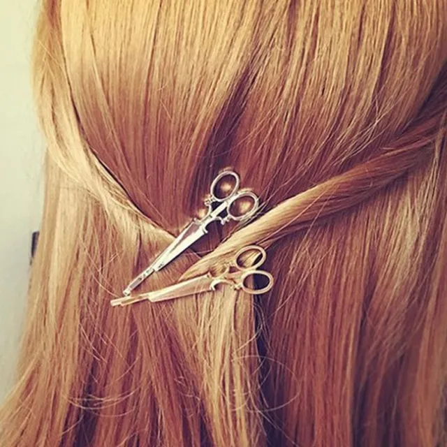 Europe And The United States Foreign Trade Accessories Personality Europe And The United States Foreign Trade Accessories Personality Retro Fashion Small Scissors Hair Clips Side