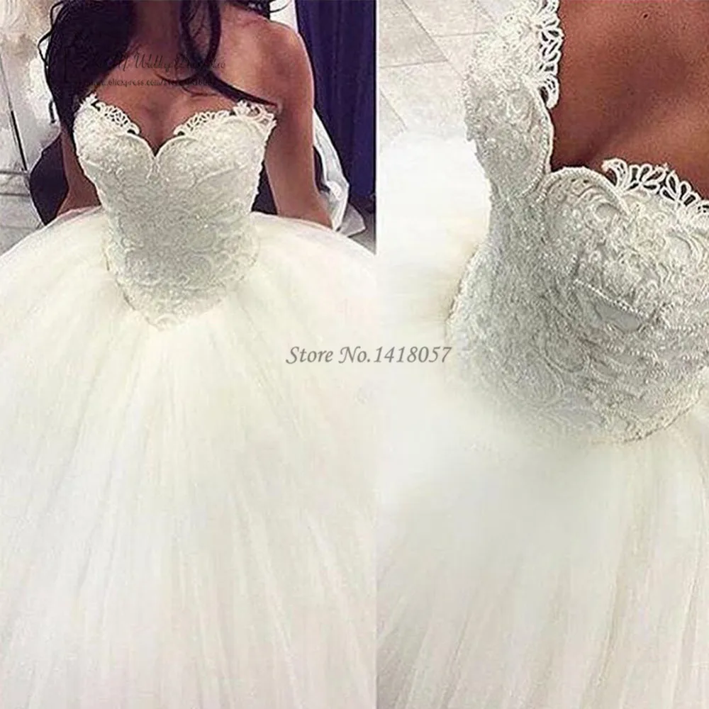 Vestido De Casamento 2017 Herrliche Ballkleid Brautkleider Perlen Plus Size Hochzeitskleider Lace Braut Kleid Korsett Wedding Dresses Pearls Plus Size Weddingplus Size Wedding Gown Aliexpress