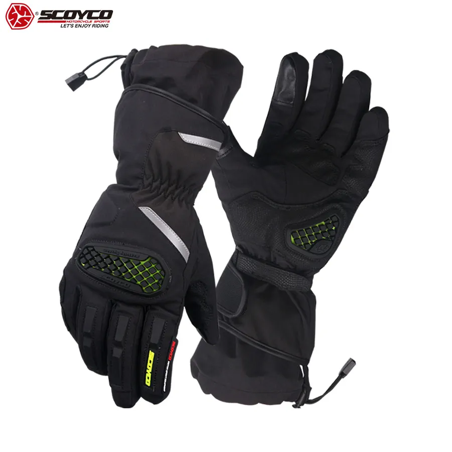 

SCOYCO Winter Motorcycle Gloves Cycling Touring Touch Screen Heated Gloves Shock-resistant Automotive gloves Moto Goods MC48