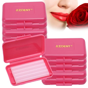 

AZDENT 10 pc/Pack Red- Rose flavor Teeth Whitening Oral hygiene Orthodontics Ortho Wax For Braces gum irritation