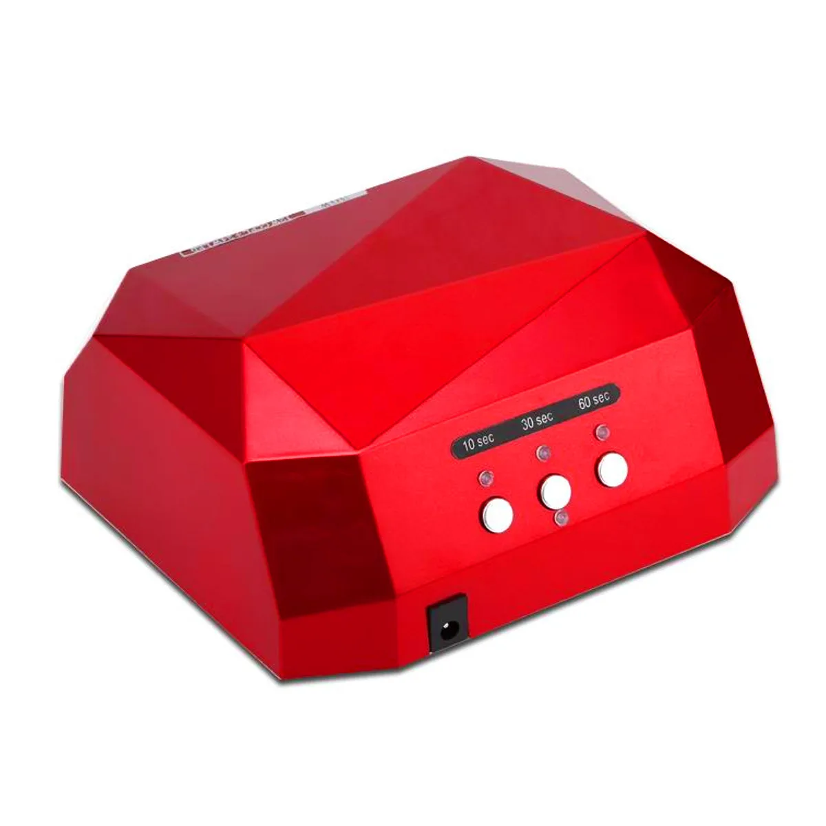 36W Nail Dryer Diamond Shaped LED UV Lamp Nail Lamp LED& CCFL Curing for UV Gel Nail Polish Nail Art Manicure Tools 110-240v - Цвет: Красный