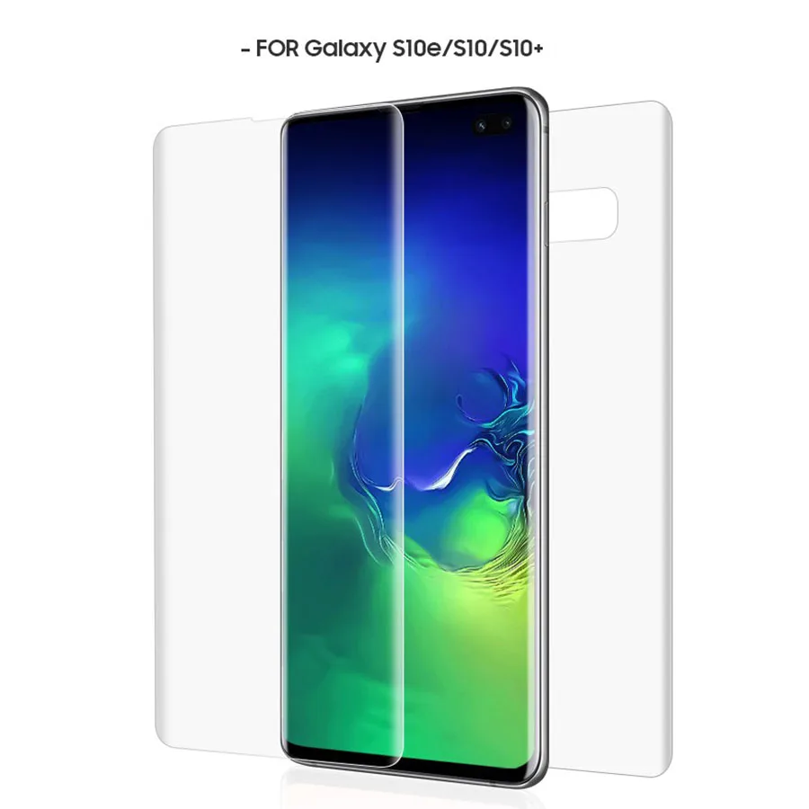 

Front+Back Full Cover Clear Soft TPU Hydrogel Film Screen Protector For Samsung Galaxy S10e Note 9 8 S9 S8 S10 Plus Not Glass