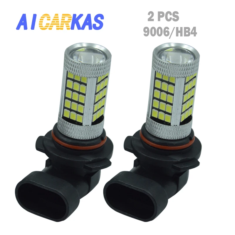 AICARKAS 2 шт. 9006 HB4 светодиодные фары 9005 HB3 светодиодный ные Противотуманные 6000K белые