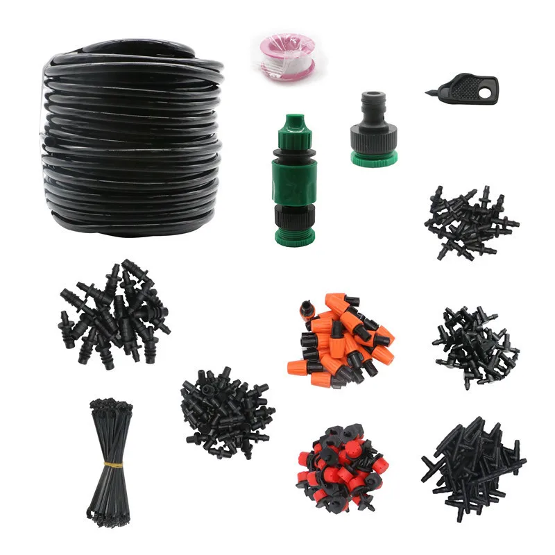 25m 4/7 Hose set Water Pipe Drops Irrigation System Micro Spray