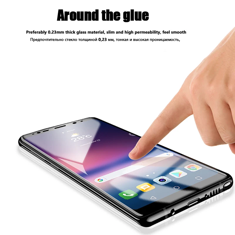 Note9 3D изогнутое полное покрытие закаленное стекло для Samsung Galaxy S8 Plus S9 + S6 S7 Edge Note 8 9 5D