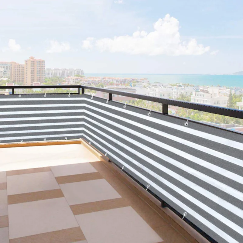 HDPE Anti-UV parasol neto balcón Pantalla de privacidad con Grommet protección segura para niños jardín protector solar sombra velas redes HDPE Anti-UV parasol neto balcón Pantalla de privacidad con Grommet protección segura para niños jardín protector solar sombra velas redes