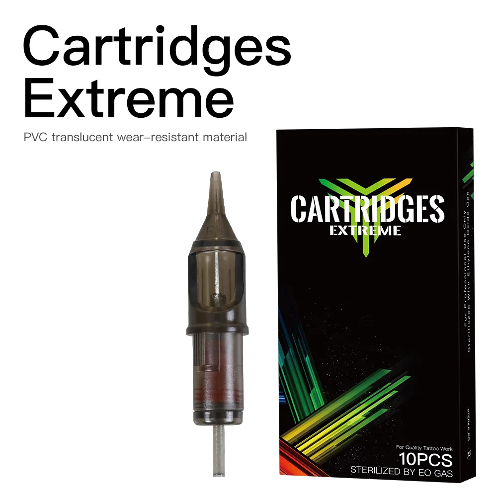 

10 pcs Cartridge Needles for Permanent Make Up Curved Magnum M1 for Rotary Pen Supplies