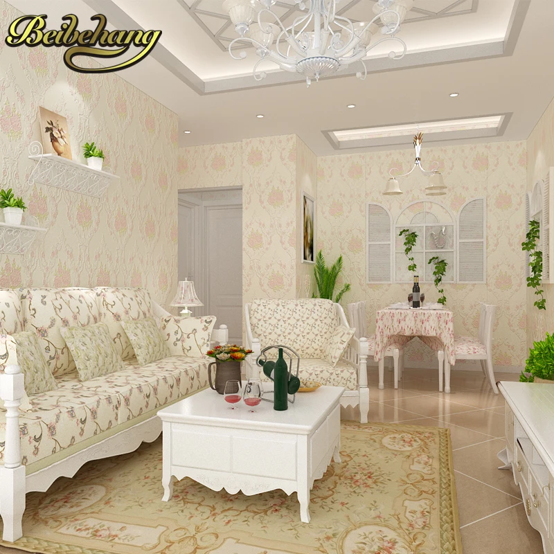 Beibehang Papel De Parede 3d Non Woven Wall Paper Flower Wallpaper Bedroom Living Room Wall Paper Tv Background Home Decoration