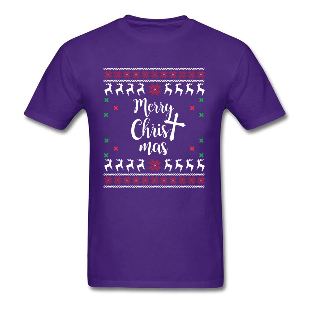 Merry Christ mas Shirt - Christian Christmas Holiday_purple