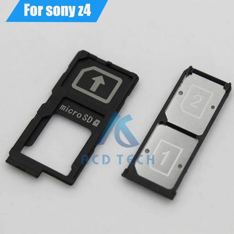 Оригинальная Замена для Sony Xperia Z3 + Z4 E6533 E6553 держатель Sim карты|sim card reader holder|tray holderssim