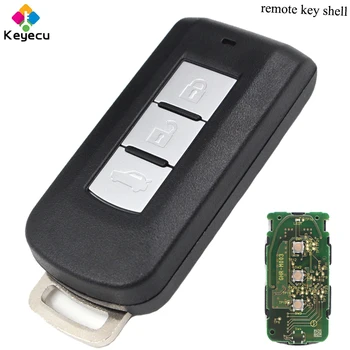 

KEYECU Replacement Smart Remote Control Car Key With 3 Buttons & 433MHz & PCF7952 Chip - FOB for Mitsubishi Lancer Outlander ASX