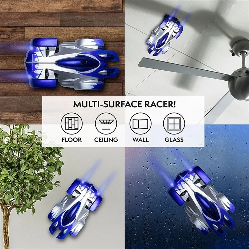 RC Car Wall Climbing RC Car 360 Degree Rotating Stunt Antigravity Machine Wall Racer Remote Control Car